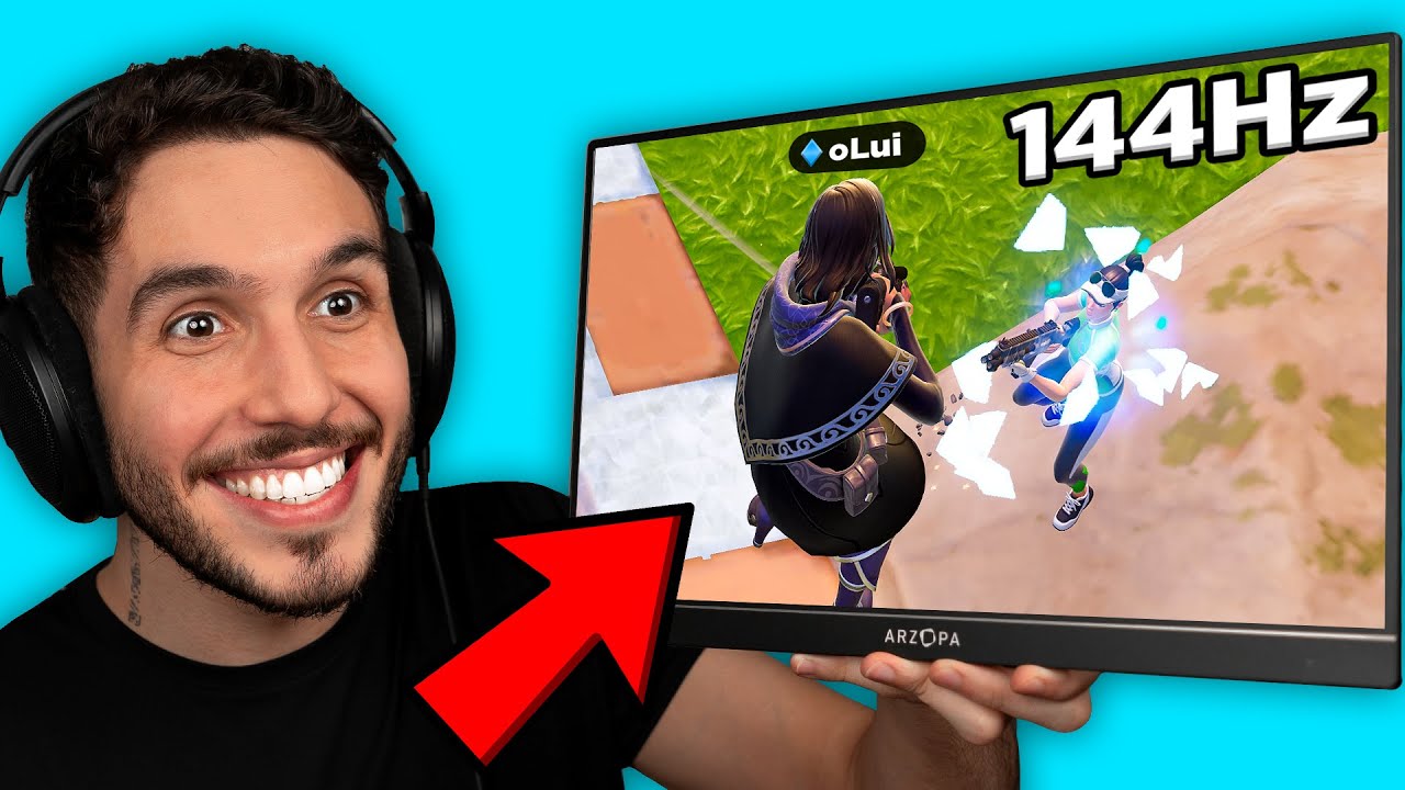 Joguei num monitor 144Hz... PORT&Aacute;TIL! 😳