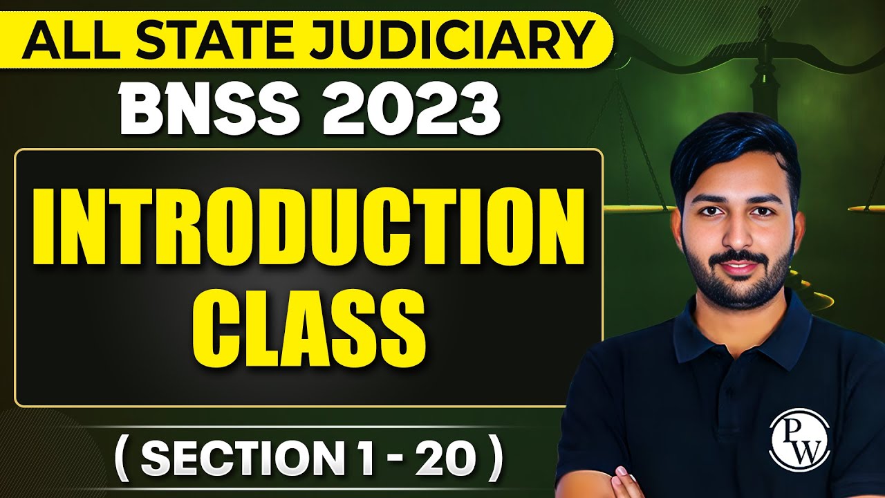 BNSS 2023 | Constitution of Criminal Courts and Offices | Section 1 to 20 | Judiciary By PW