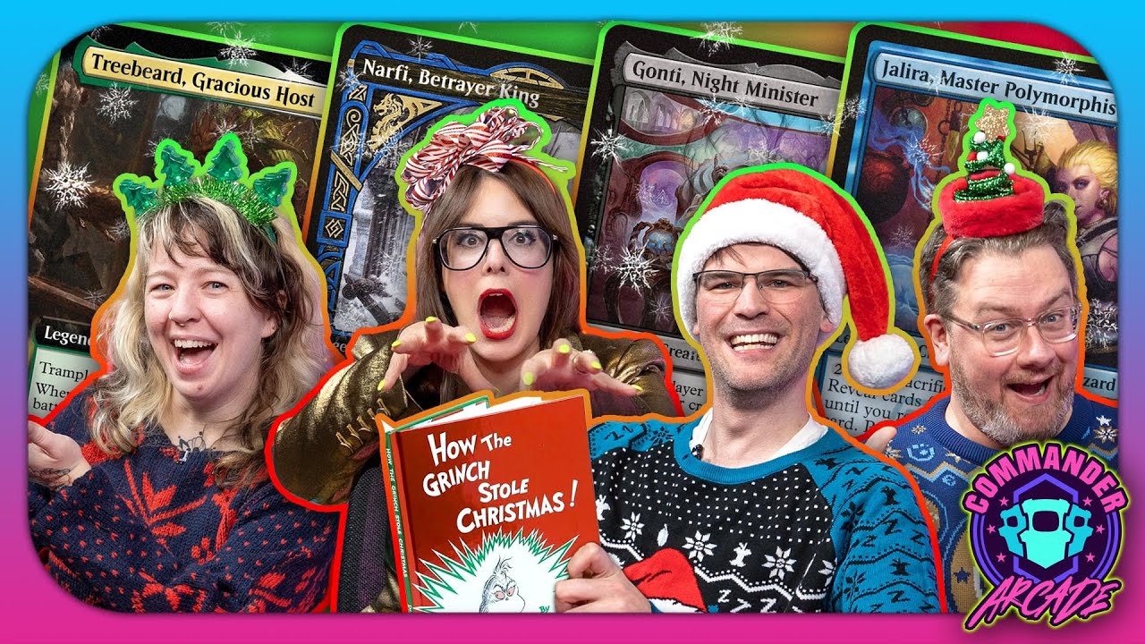 Holiday Planechase Commander Madness 🎄| Treebeard vs. Narfi vs. Gonti vs. Jaliera - Commander Arcade
