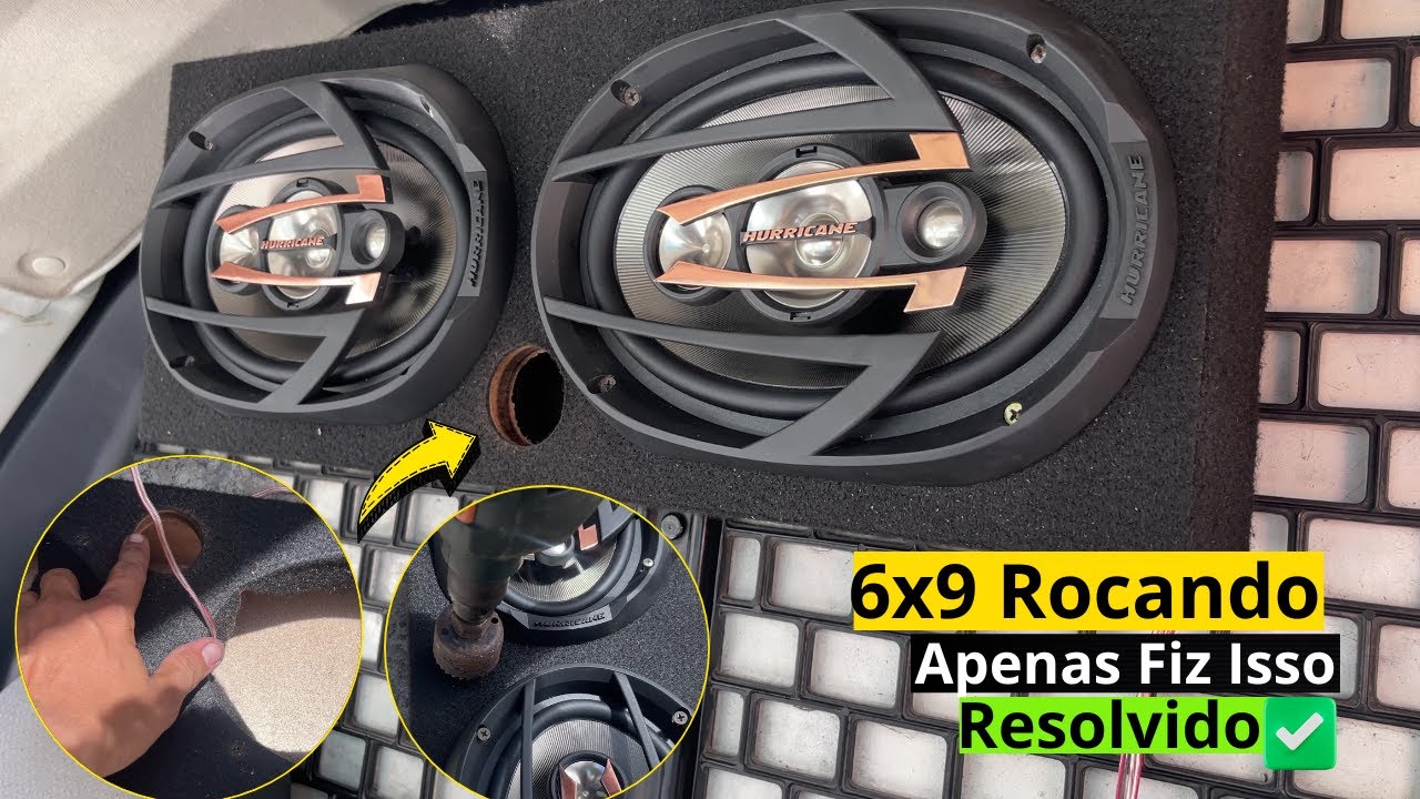 6x9 Rocando Quando Aumenta o Volume na Caixa Selada - Resolvi de Forma Simples.