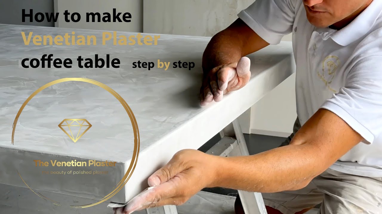 How to make a coffee table with Venetian Plaster