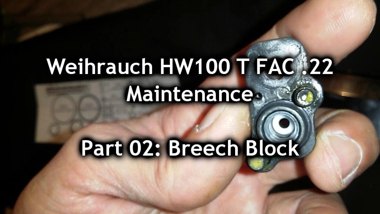 Weihrauch HW100 T FAC .22 Maintenance Part 02, Breech Block O'rings Replacement