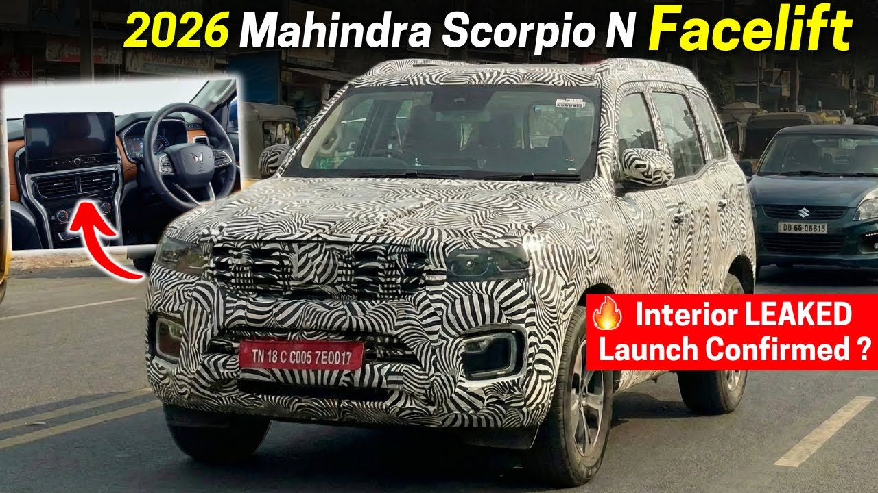 Mahindra Scorpio N Facelift 2026 - Interior First Look, Ventilated Seats and Launch Confirmed