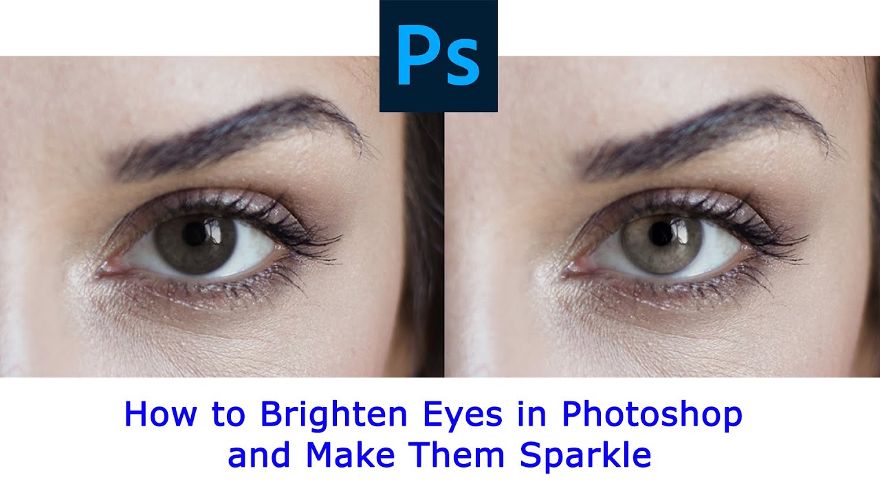 How to Brighten Eyes in Photoshop and Make Them Sparkle #tutorial #photoshop #eyes #howto #adobe