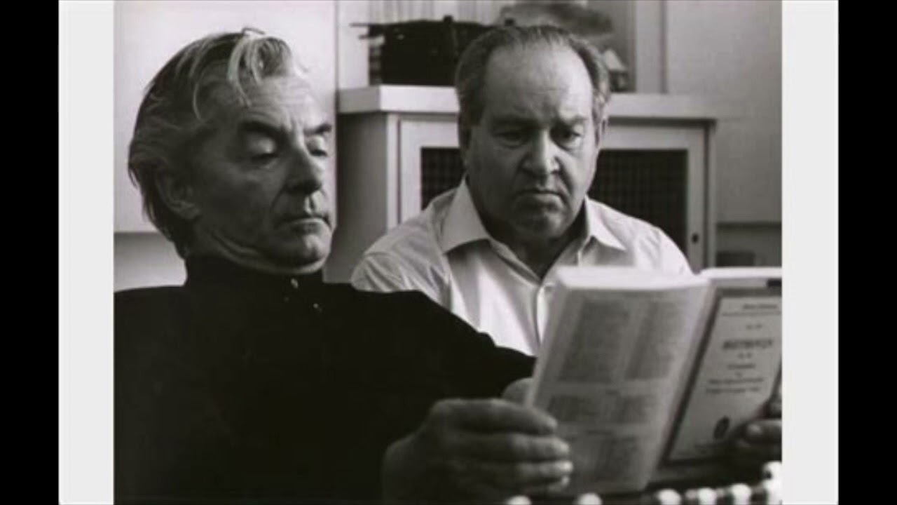 David Oistrakh, Herbert Von Karajan Mozart Violin Concerto #5  -Joint European Youth Orch 1972 Live