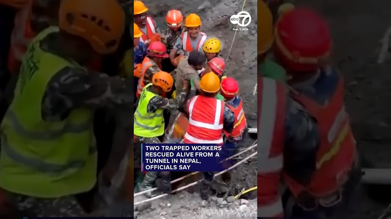 Two trapped workers rescued alive from a tunnel in  Nepal, officials say