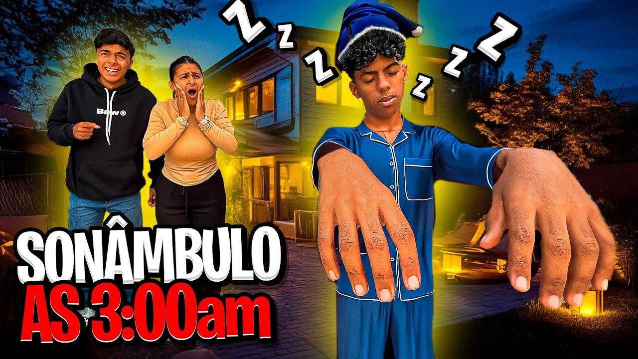 GABRIEL FICOU SONÂMBULO AS 3 HORAS DA MANHÃ!