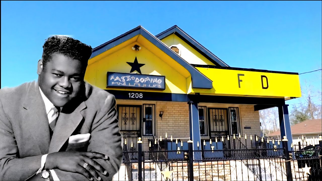 SECRET Grave of FATS DOMINO & Famous House! 9th Ward NOLA