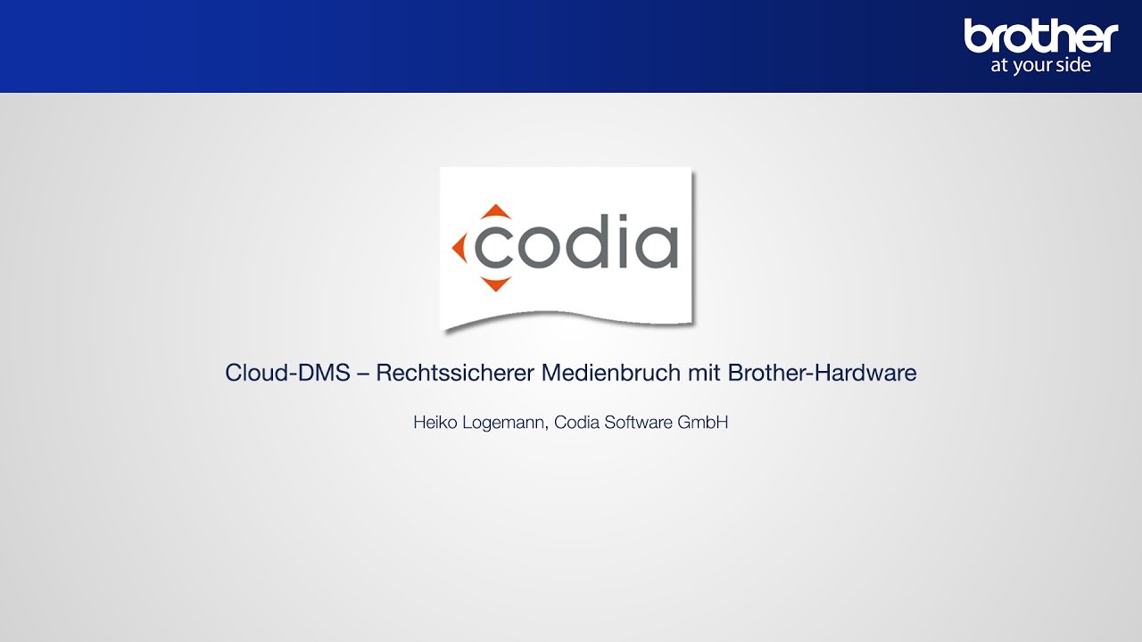 Cloud-DMS &ndash; Rechtssicherer Medienbruch mit Brother-Hardware