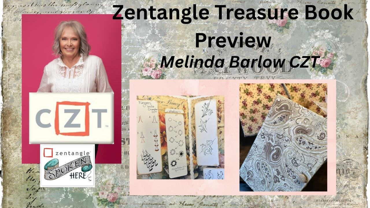 Zentangle Treasure Book Preview By Melinda Barlow CZT