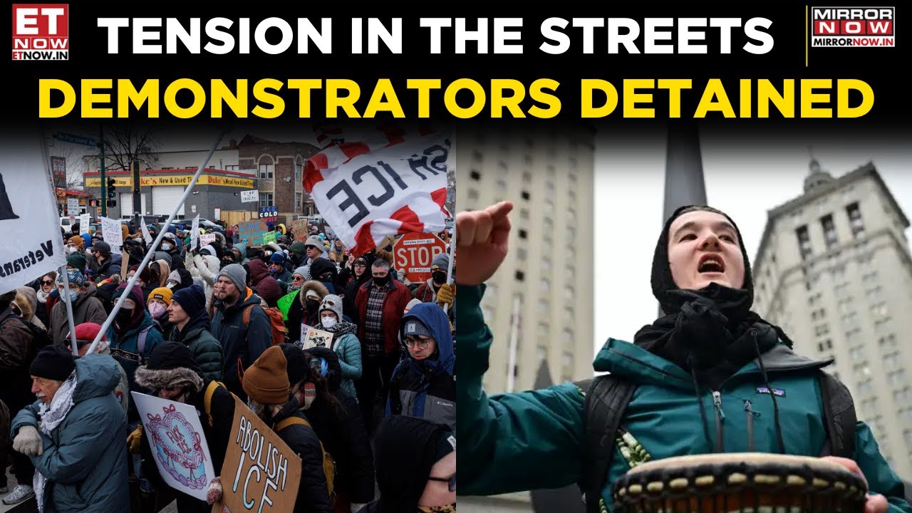 Tense Anti-ICE Protest in Minneapolis: Vehicle Blockades Lead to Arrests | World News | ET Now