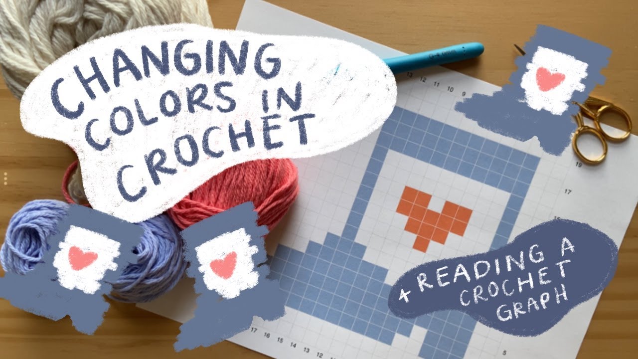 Changing Colors in Crochet + Reading a Crochet Graph | Tapestry Crochet