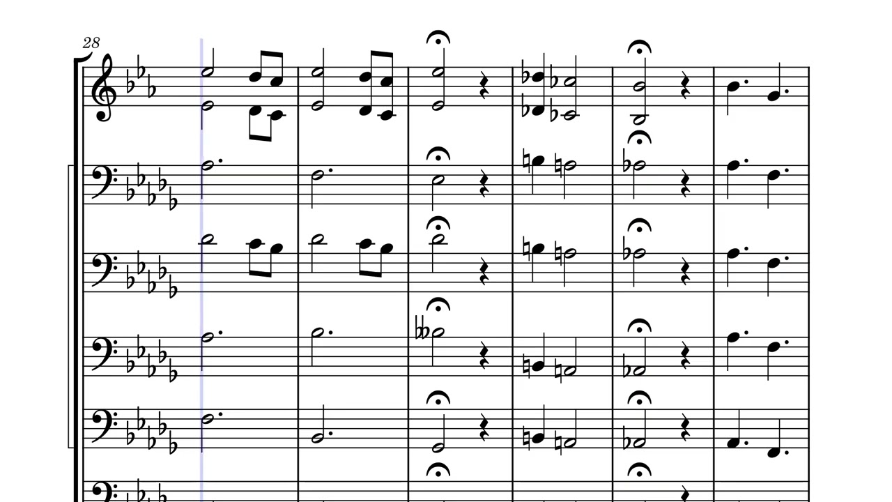 Ebb tide for brass ensemble