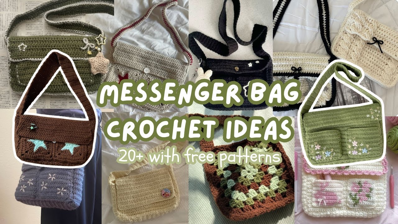 20+ Messengerbag crochet ideas *with FREE patterns*