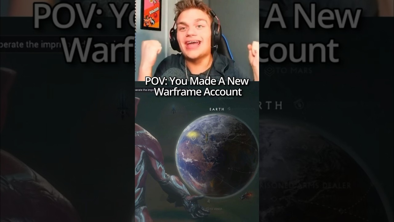 Когда создаёшь новый аккаунт Warframe 😂