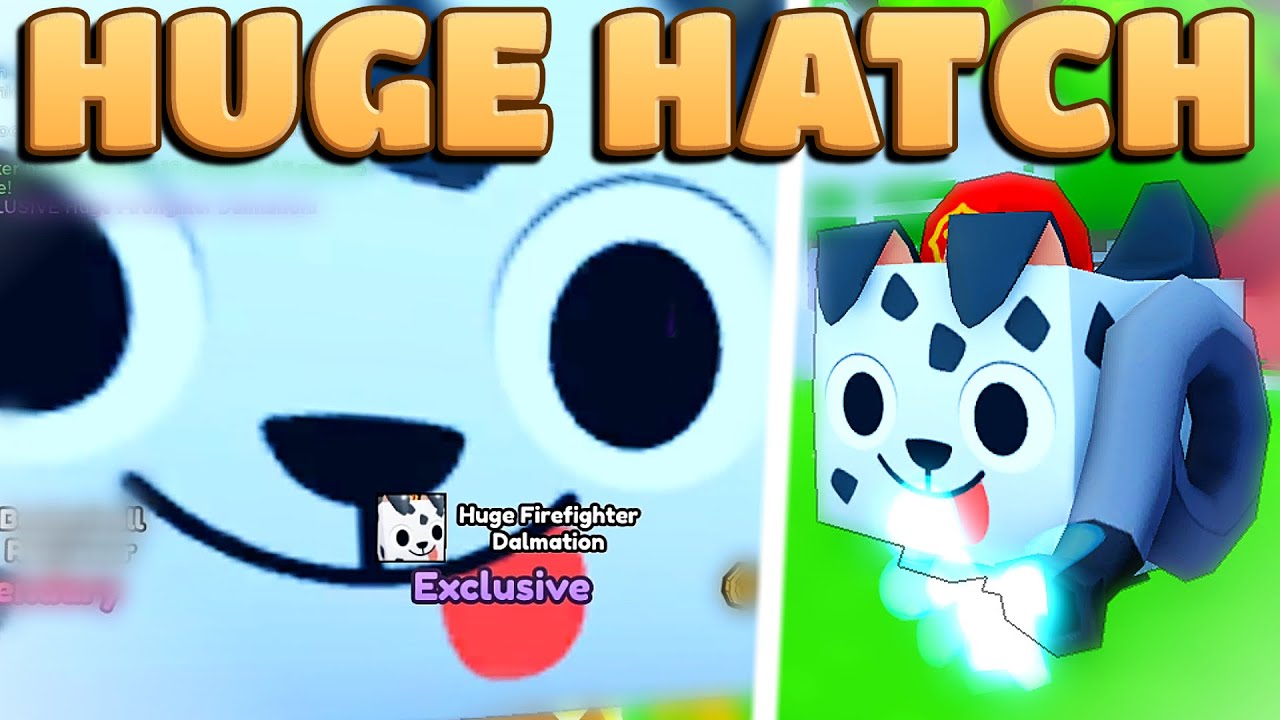 Hatched Huge Firefighter Dalmatian! - Pet Simulator X