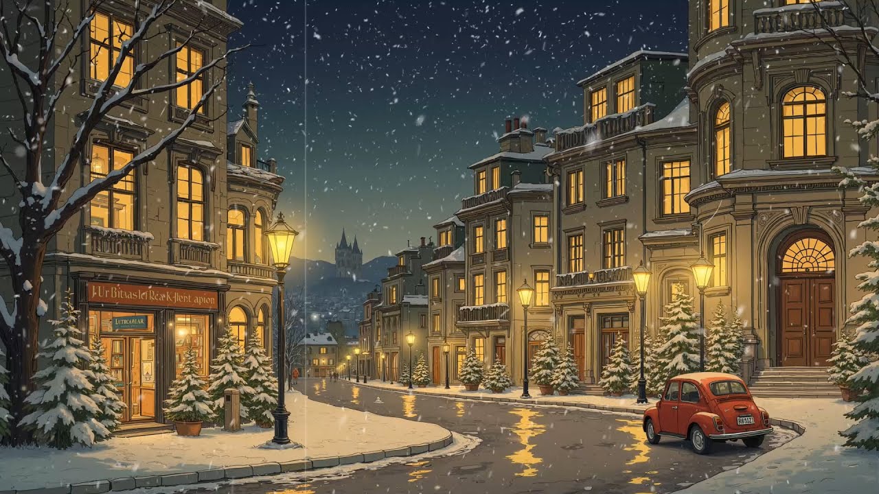 1940s Vintage Jazz on a Snowy Night - Essential Retro Vibes