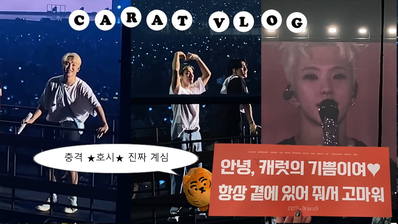 [캐럿브이로그] 비더썬 서울콘 (첫콘편) • 충격 ★호시★ 진짜 계심 • 콘서트에서도 끝나지 않는 도박(캐럿존, 럭드) • SVT • BE THE SUNㅣ덕질브이로그