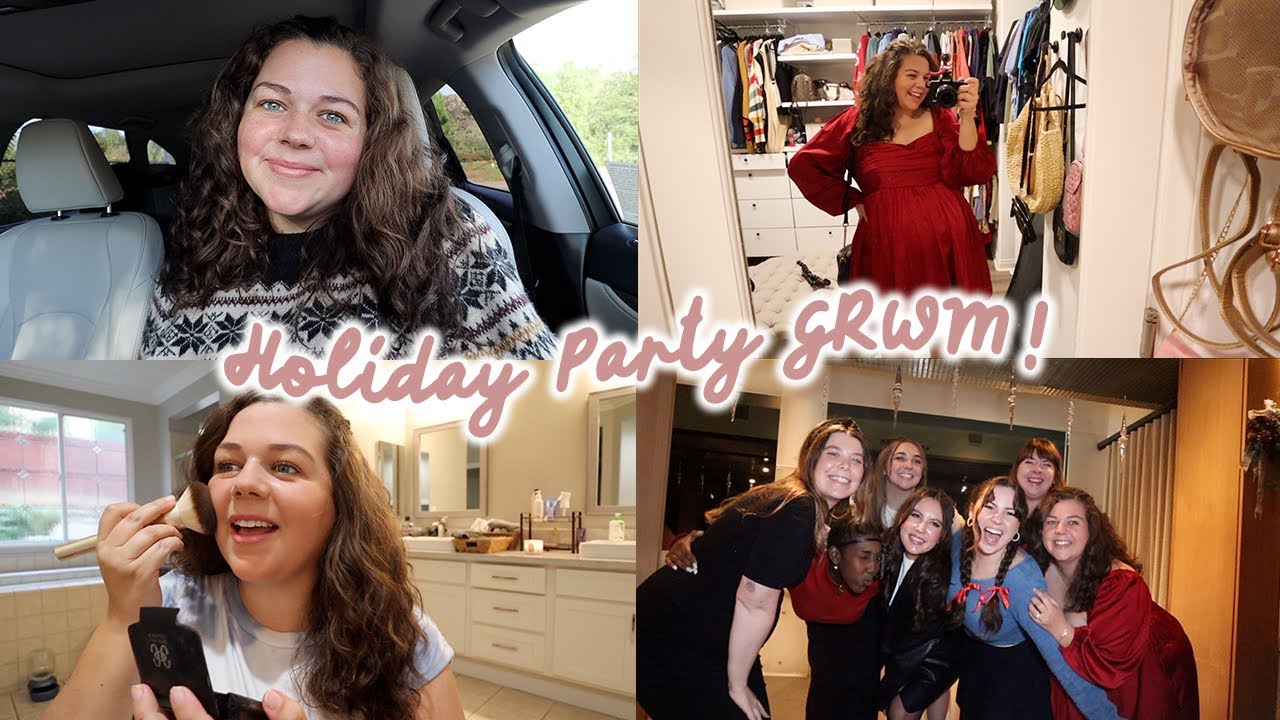 get ready with me for a holiday party ♥️ vlogmas 12!