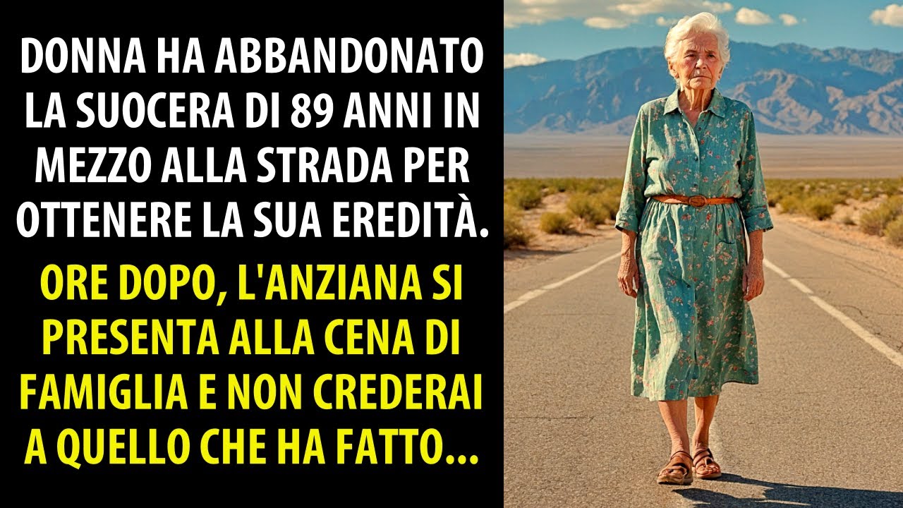 Donna Ha Abbandonato la Suocera di 89 Anni in Mezzo alla Strada per Ottenere l'Eredità