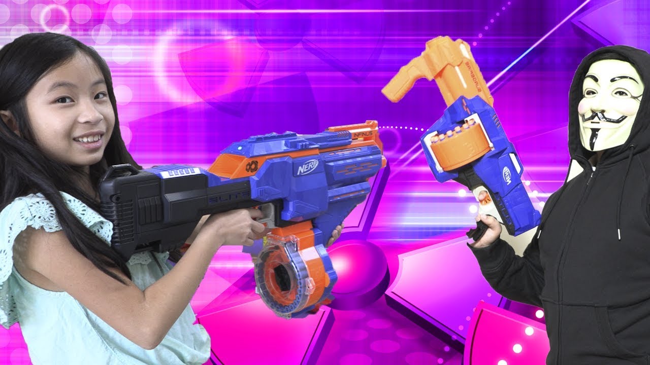 Game Master Attacks with Machine Gun while FunTV Kids Play NEW POWER WHEELS (EP 11)