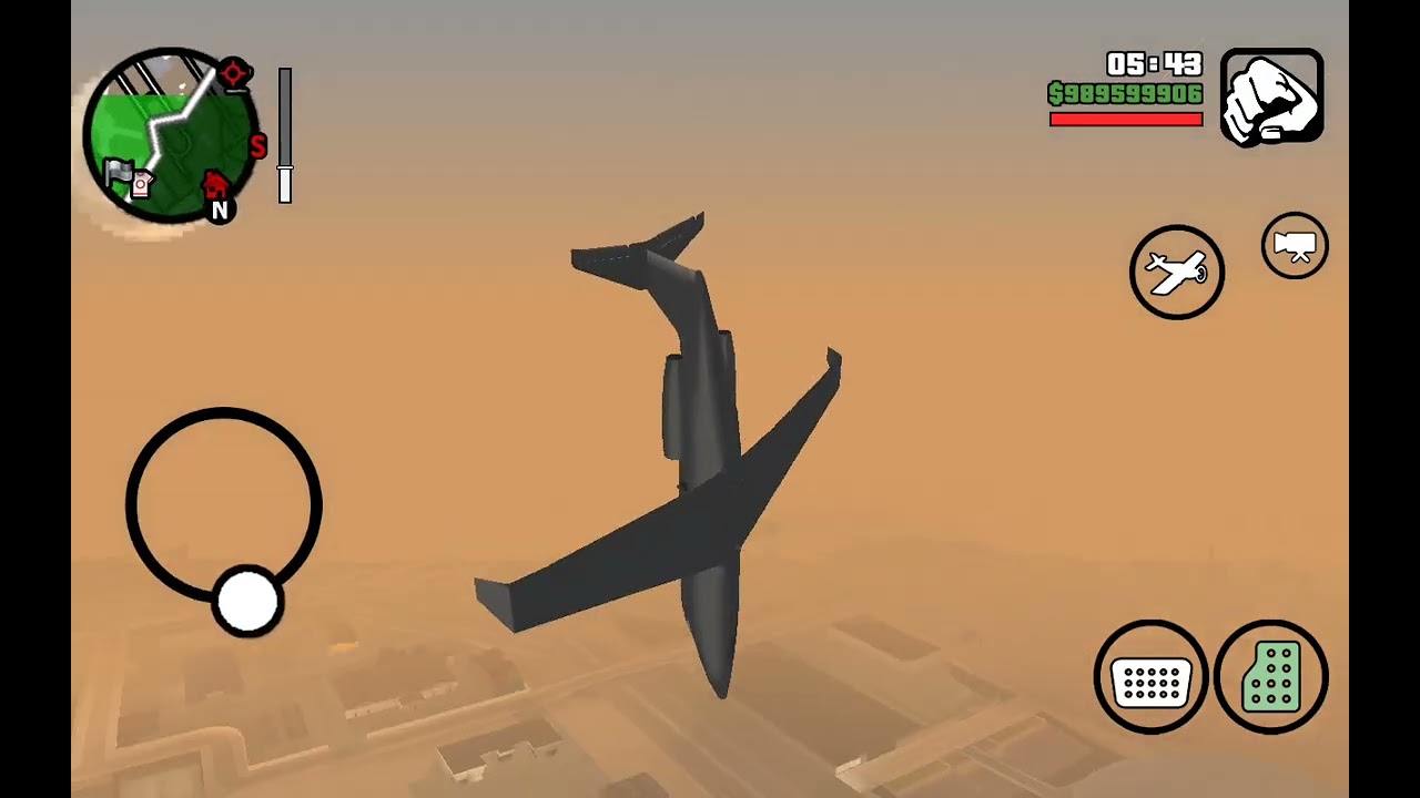 Volando avión locamente en GTA San Andreas 😄🤪👍
