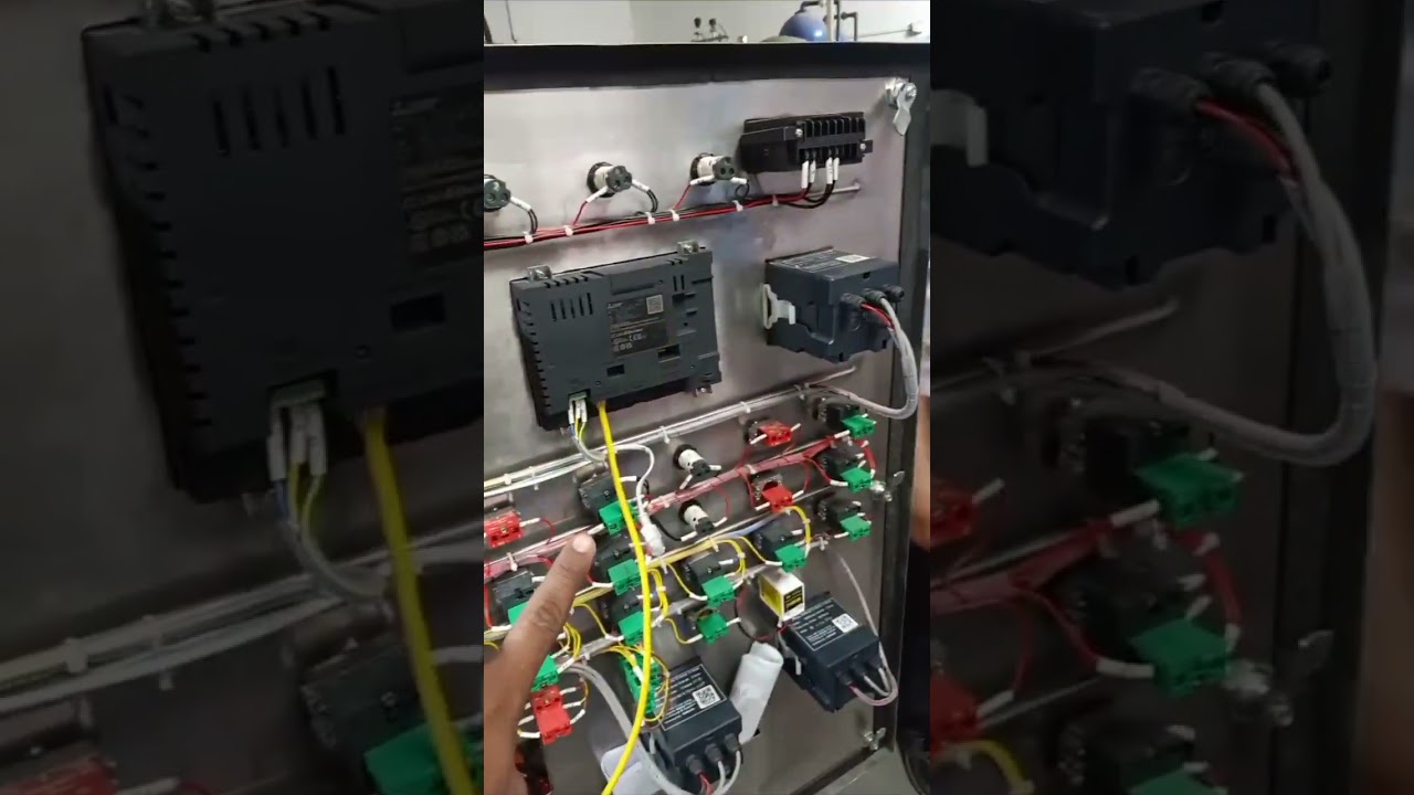 laptop to plc-HMI connection #electronic #water#micropuresystem
