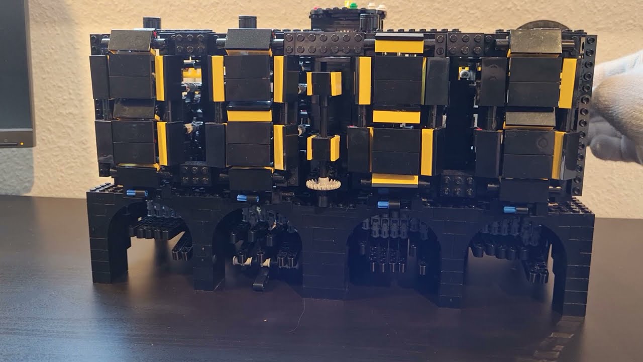 WIP: Unique LEGO Mechanical Seven-Segment-Display Clock