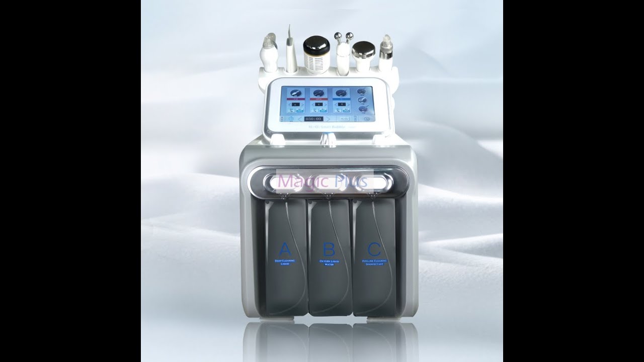A0636 6 In 1 Hydrogen facial machine Vacuum Cleaning H2O2 Hydrafacial Deep Cleansing Facial Machine