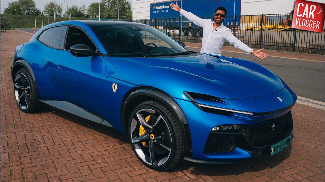 ВНУТРИ Ferrari Purosangue 2024 года — ПОДРОБНОСТИ ИНТЕРЬЕРА И ЭКСТЕРЬЕРА И ОБЗОРЫ V12 от @Carvlogger
