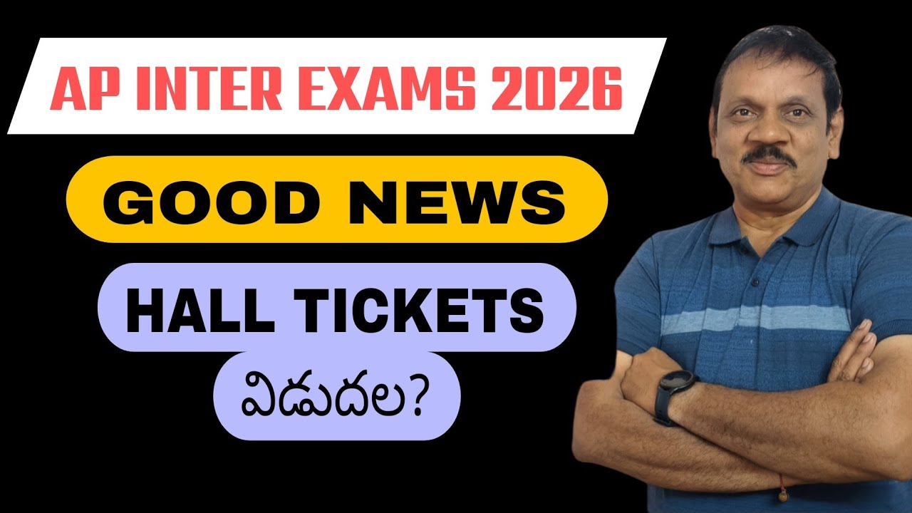AP INTER EXAMS 2026  HALL TICKETS