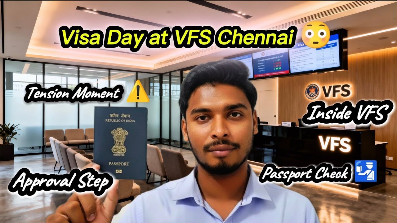 🇮🇳Chennai VFS Visa Day 💥 Full Process + Students Face Pannra Issues | Tamil Vlog| Mathan's Med Life 