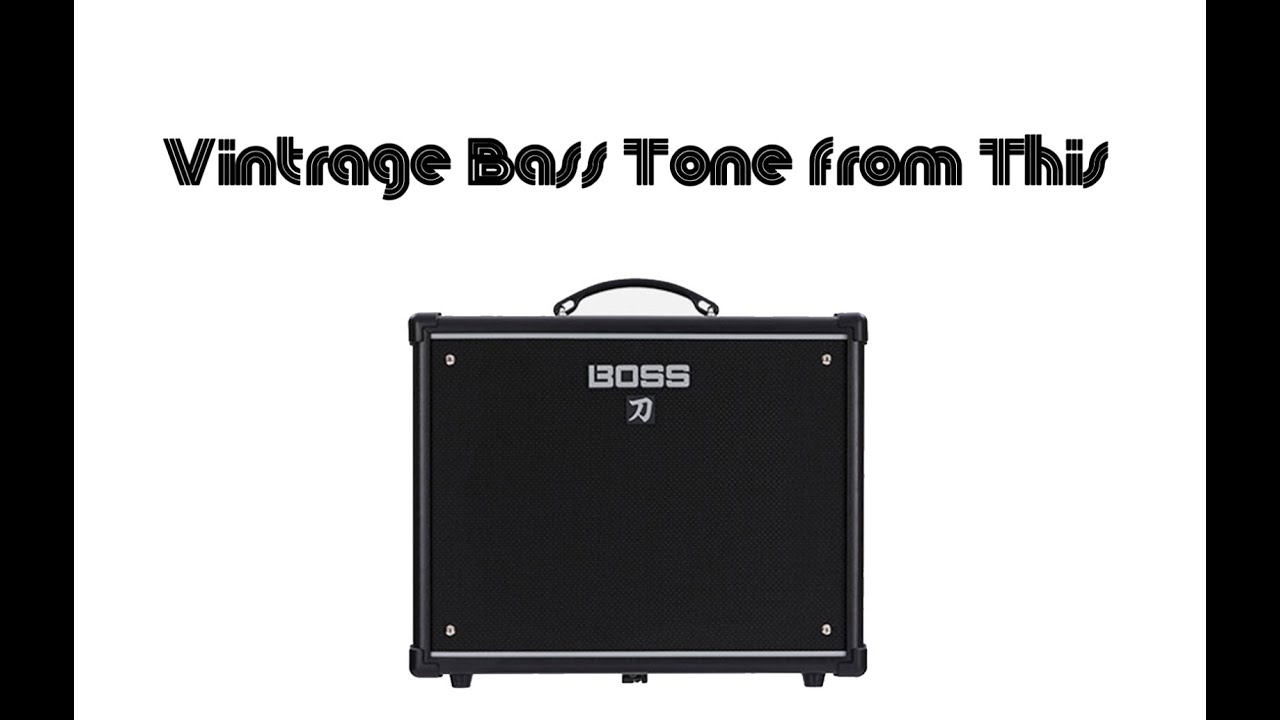 THICK and FAT vintage bass tone from a guitar amp? Boss Katana with Washburn RB-2002 Hammerhead