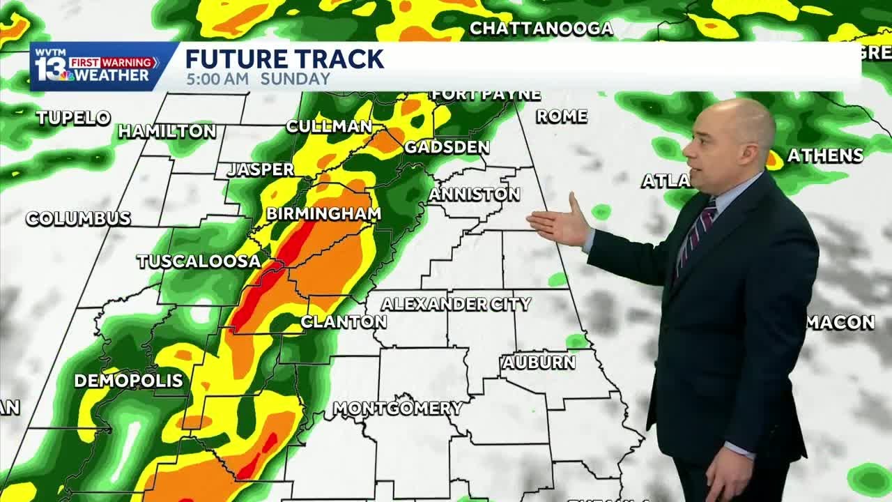Tracking Storms: Alabama's weather forecast brings rain and storms this weekend