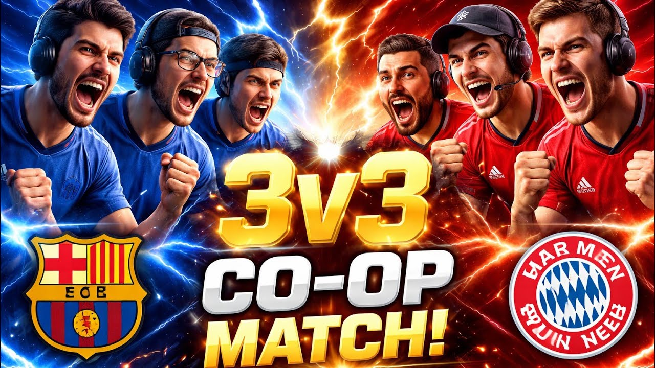 🔥 Pro Players 3v3 CO-OP Match | eFootball Gameplay