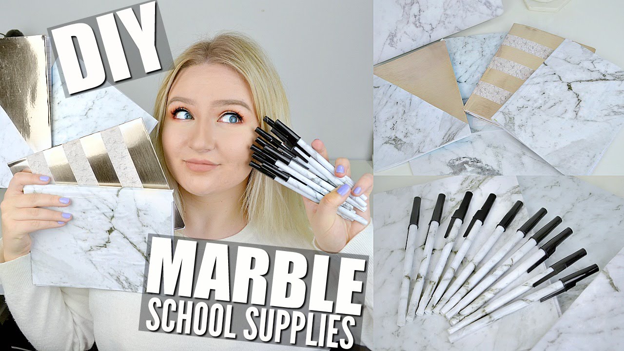 DIY MARBLE SCHOOL SUPPLIES | BACK TO SCHOOL 2016 ♡ Tobie Jean