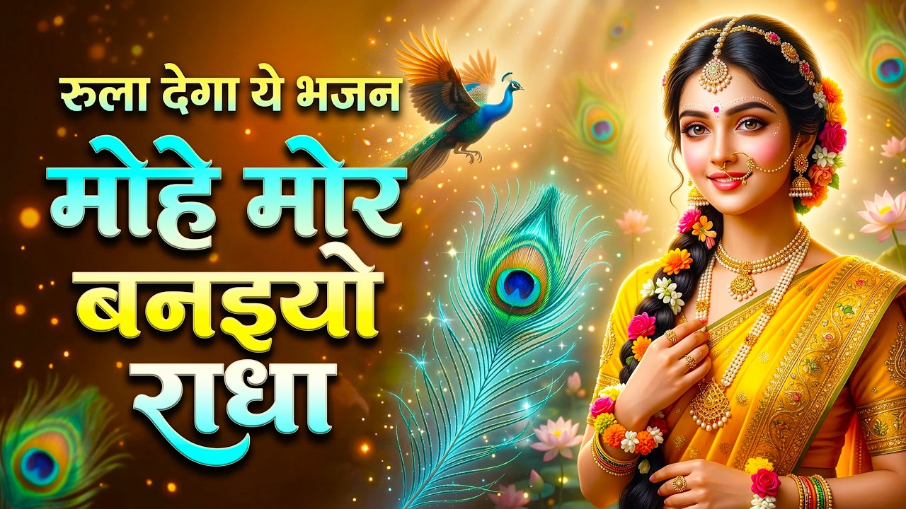मोहे मोर बनइय्यो राधा |Mohe Mor Banaiyo Radha Apne Vrindavan Ko|Peaceful Radha Krishna Bhajan#radha