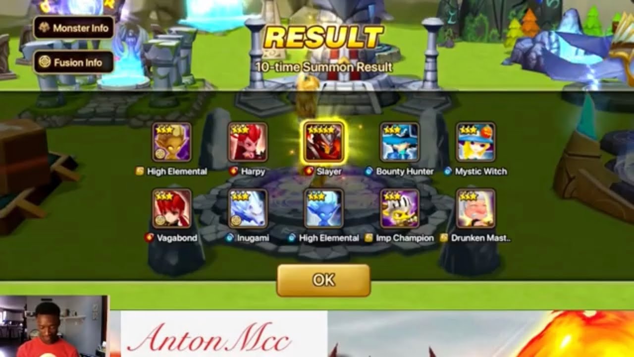 Summoners War: Mass summons for a friend (new player)