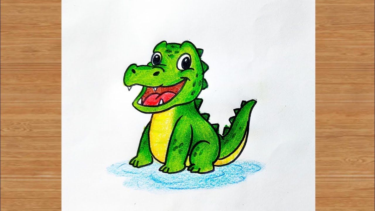 How To Draw A Crocodile 🐊 Easy | Step By Step For Beginners | Alligator 🐊 Drawing | Art Is My Soul🤗