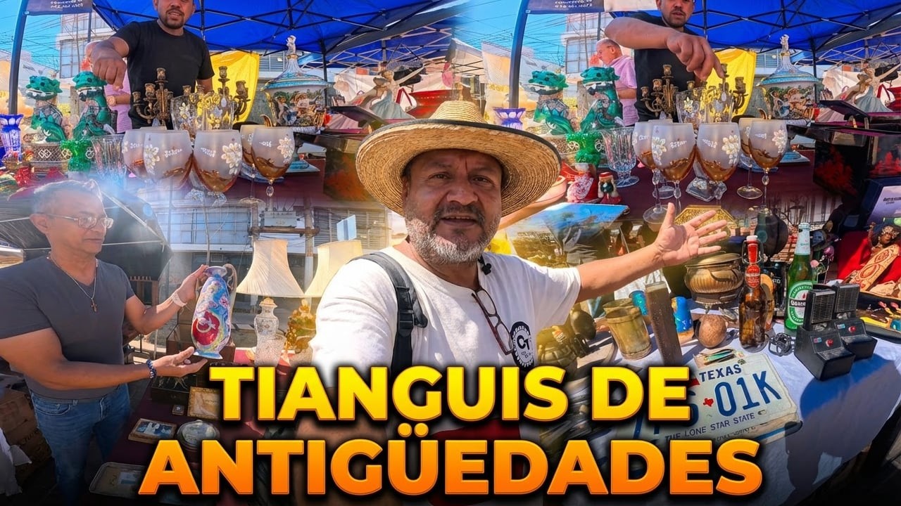DESCUBRÉ: el Tianguis de Antigüedades 🏺 Más INCREIBLE de México 2026! | El Trocadero