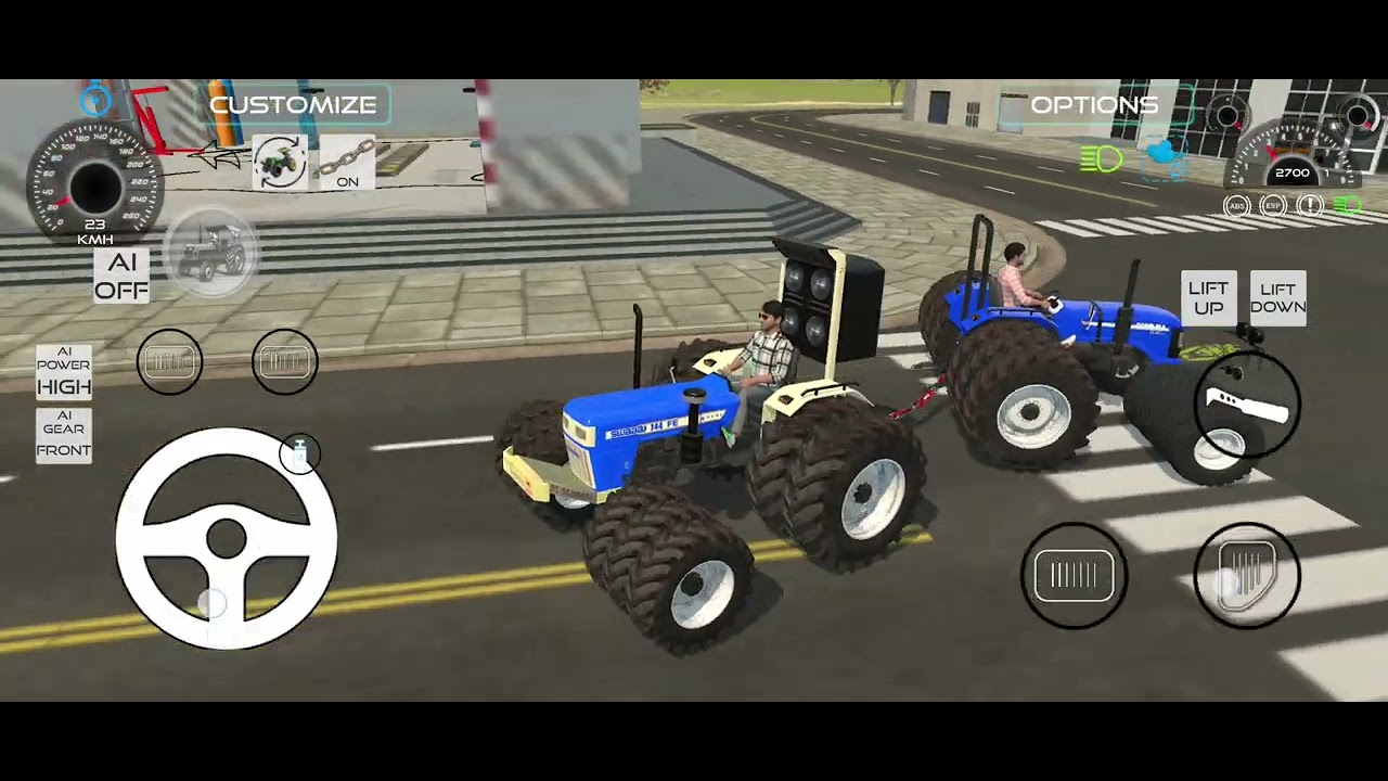 Indian tractor game Swaraj 744 Sonalika 60 tochan first round Sonali ke naam dusra round Swaraj King