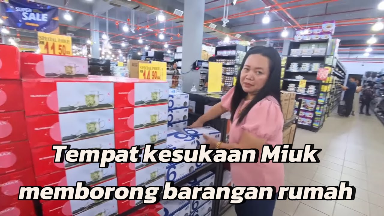 Shopping beli barangan rumah bawa ke kebun
