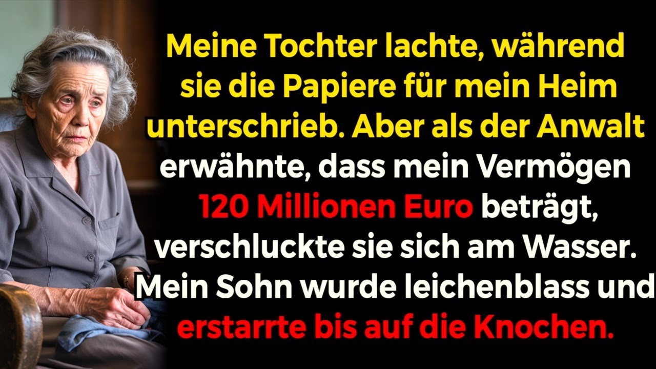 Meine Tochter lachte, als sie mich ins Heim schickte – doch dann las der Anwalt mein Vermögen vor