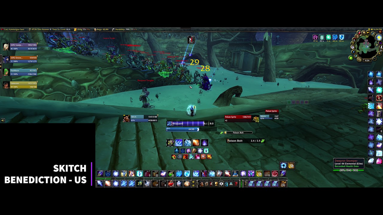 WoW Classic - 60 Mage - Solo Farm - Maraudon Single Pull