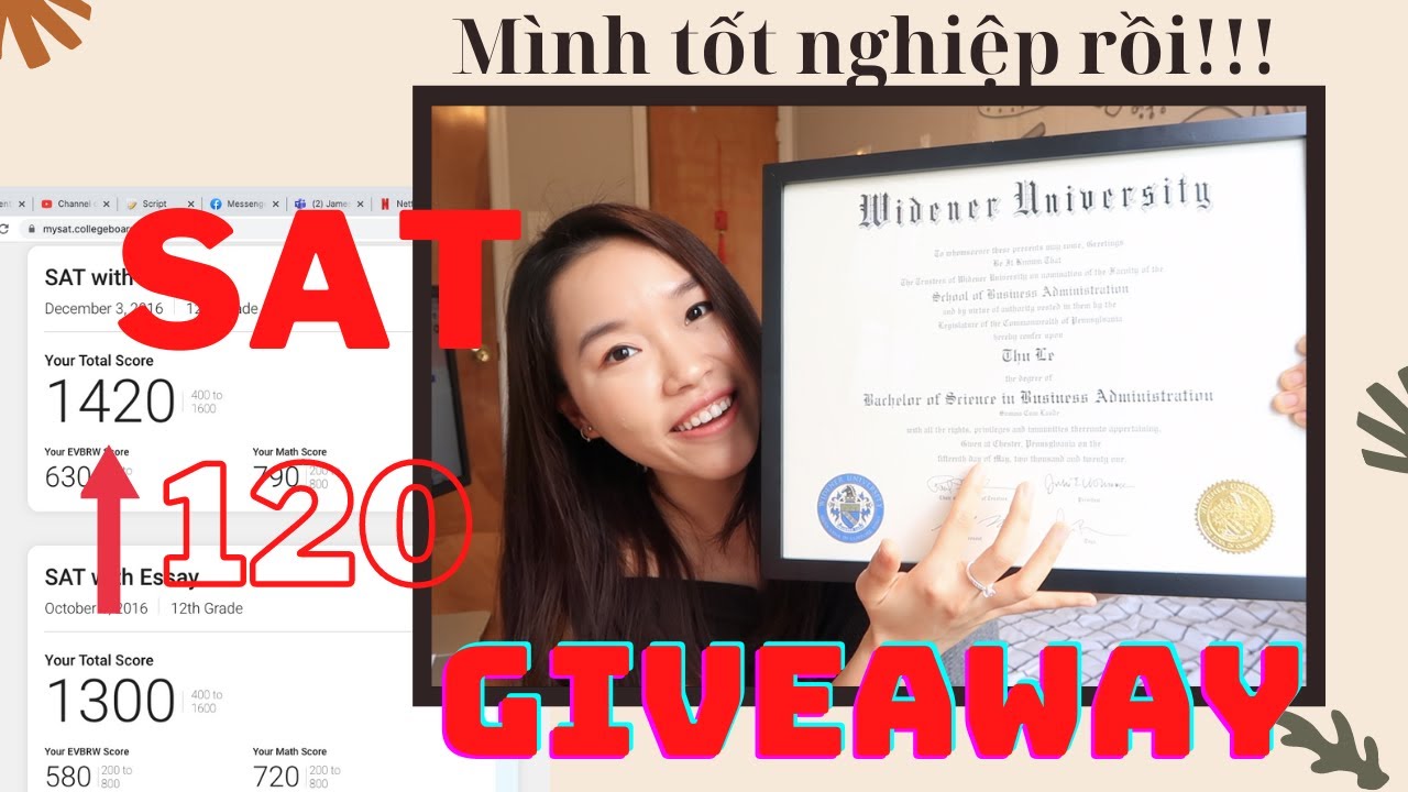 Cách Mình Tăng 120 Điểm SAT Trong 2 Tháng!!! (GIVEAWAY, Mình đã trở lại, Online SAT Series,...)