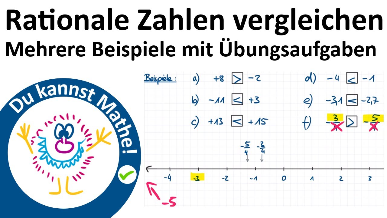 Rationale Zahlen vergleichen