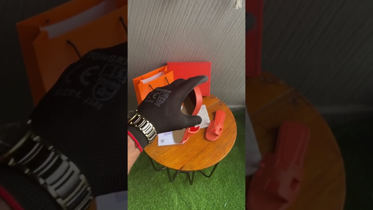 🇮🇳 First Time In India🇮🇳HERMES PARIS ORAN SANDAL FLASH ORANGE CALFSKIN LEATHER PREMIUM QUALITY SLIDE