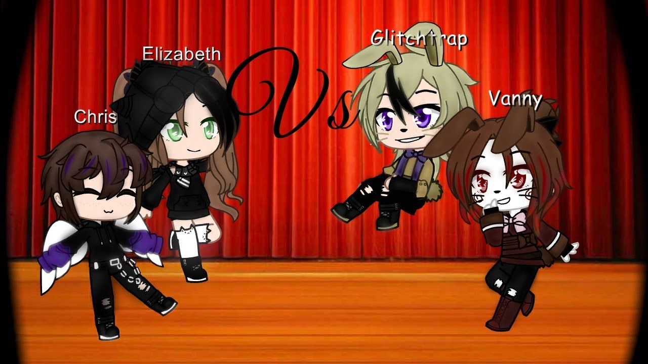The Aftons Children Vs Glitchtrap and Vanny || (fnaf) [gacha club]