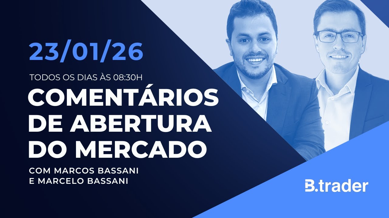 🔴COMENTÁRIO DE ABERTURA DO MERCADO  | AO VIVO | 23/01/2025 | B.Trader