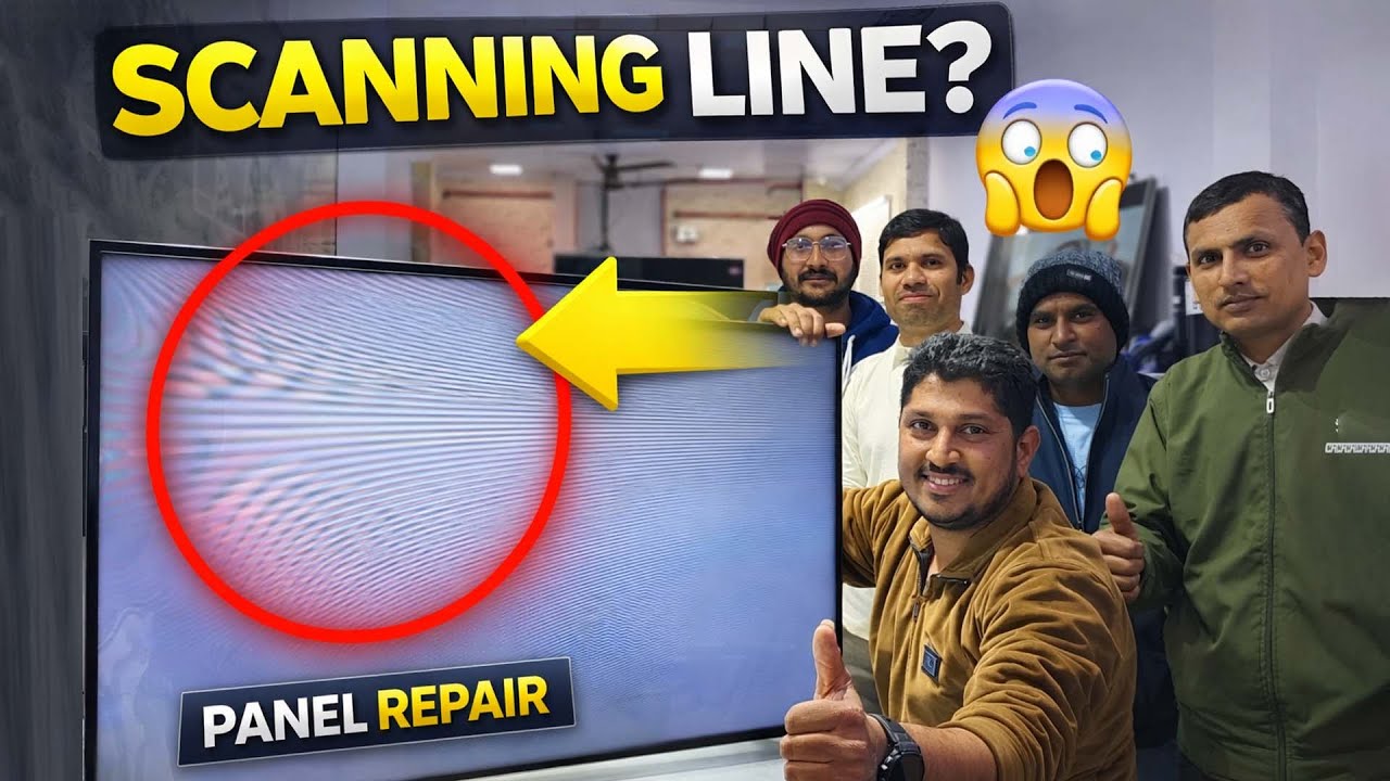 Scanning line problem LED TV ✅ | LED TV panel repair | LED Repair Course | Refix India